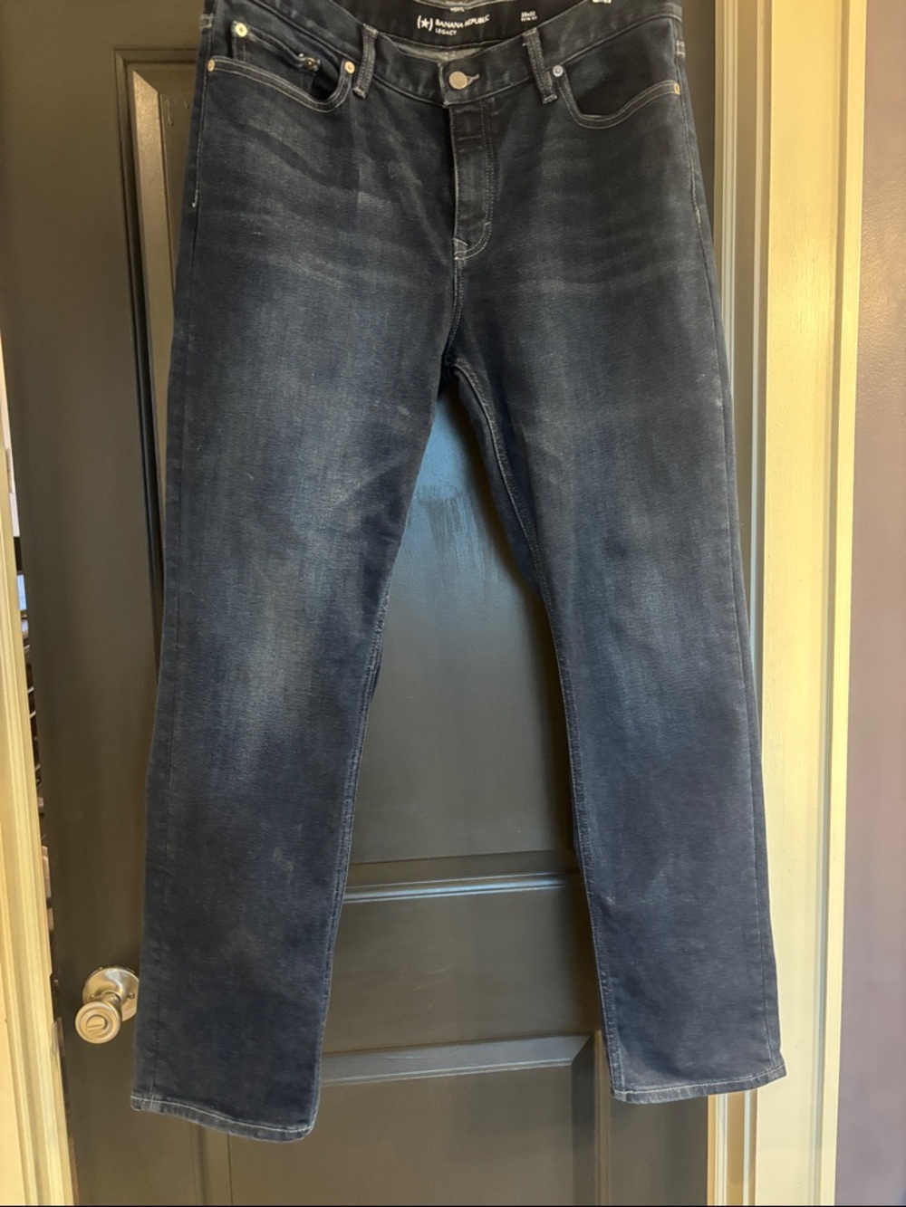 Banana Republic Men’s Dark Indigo Straight Jeans
